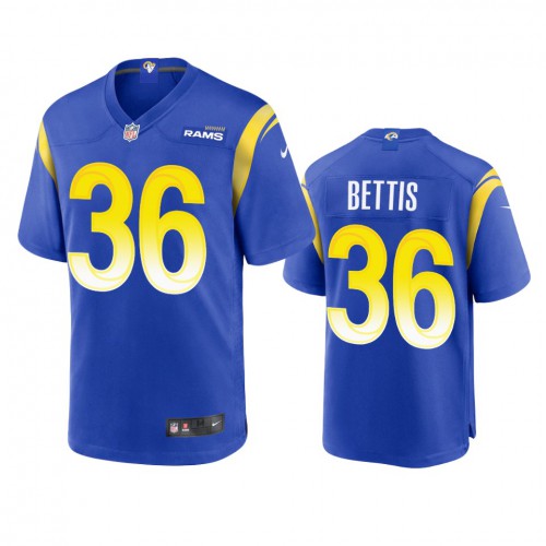 Los Angeles Los Angeles Rams #36 Jerome Bettis Men's Game Jersey - Royal Men's