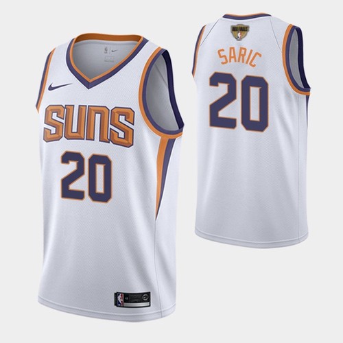 Phoenix Suns #20 Dario Saric Mens 2021 Finals Bound Swingman Association Edition Jersey White Mens