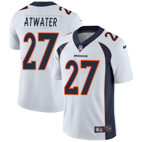 Denver Broncos #27 Steve Atwater White Youth Stitched Vapor Untouchable Limited Jersey Youth