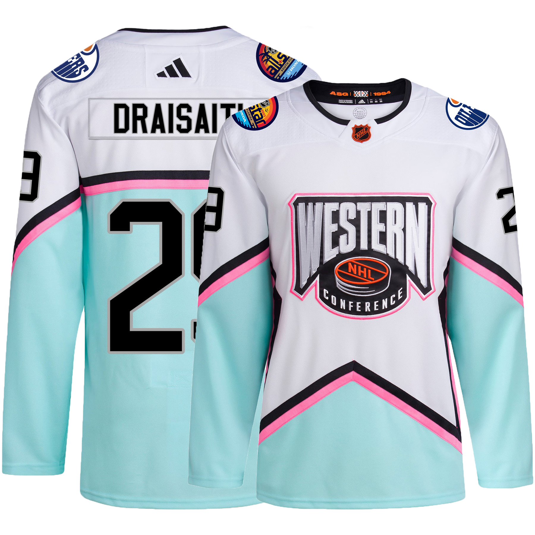Edmonton Oilers #29 Leon Draisaitl 2023 White All-Star Game Jersey