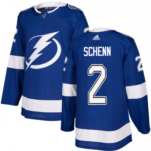 Adidas Tampa Bay Lightning #2 Luke Schenn Blue Home Authentic Youth Stitched Jersey Youth