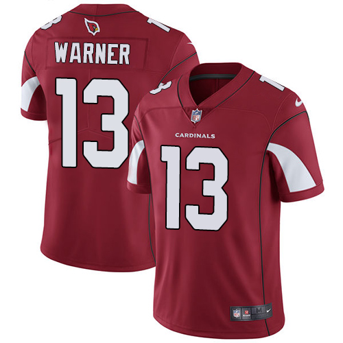 Arizona Cardinals #13 Kurt Warner Red Team Color Men's Stitched Vapor Untouchable Limited Jersey Men's