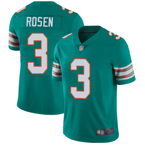 Miami Dolphins #3 Josh Rosen Aqua Green Alternate Youth Stitched Vapor Untouchable Limited Jersey Youth