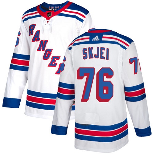 Adidas New York Rangers #76 Brady Skjei White Away Authentic Stitched Jersey Men's
