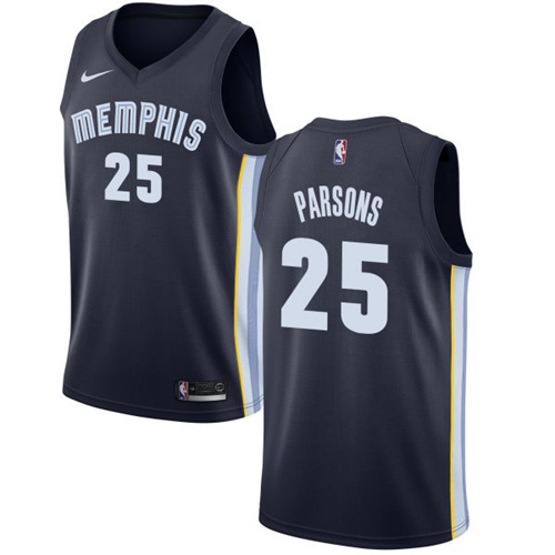Memphis Grizzlies #25 Chandler Parsons Navy Blue Swingman Icon Edition Jersey Mens
