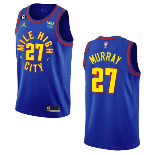 Denver Denver Nuggets #27 Jamal Murray Navy Mens 2022-23 Statement Edition Jersey Mens