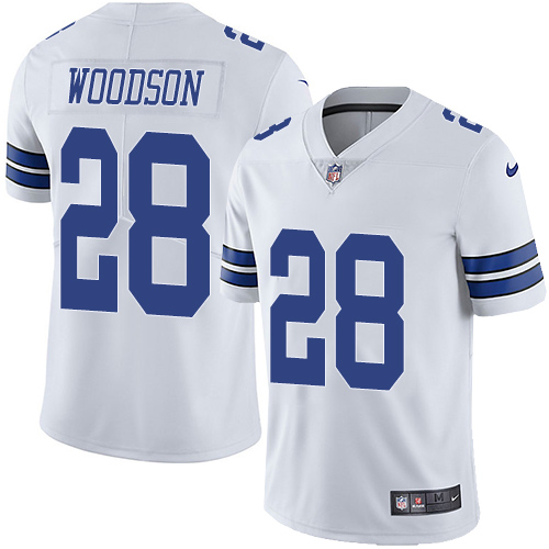 Dallas Cowboys #28 Darren Woodson White Men's Stitched Vapor Untouchable Limited Jersey Men's