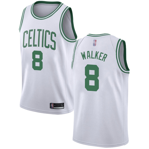 Boston Celtics #8 Kemba Walker White Womens Swingman Association Edition Jersey Womens