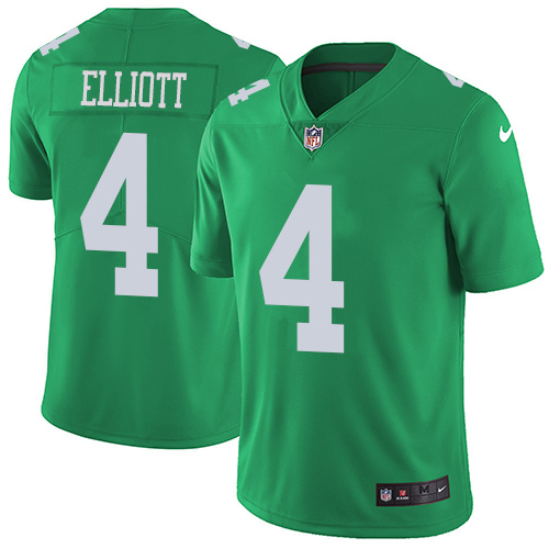 Philadelphia Eagles #4 Jake Elliott Green Youth Stitched Limited Rush Jersey Youth