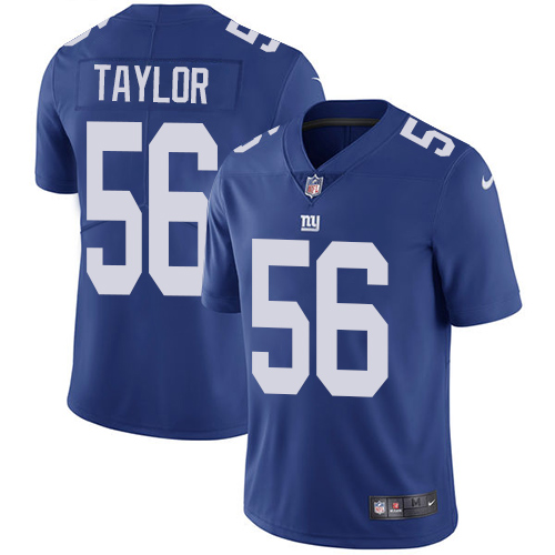 Giants #56 Lawrence Taylor Royal Blue Team Color Men's Stitched Vapor Untouchable Limited Jersey