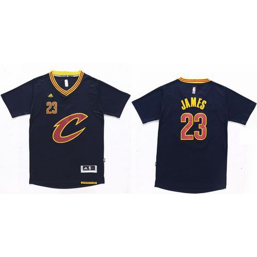 Cleveland Cavaliers #23 LeBron James Navy Blue 2015-2016 Season Stitched Jersey Mens