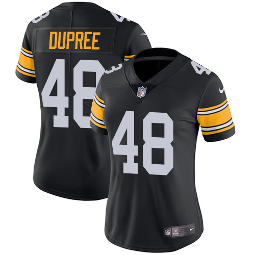 Pittsburgh Steelers #48 Bud Dupree Black Alternate Women's Stitched Vapor Untouchable Limited Jersey Womens
