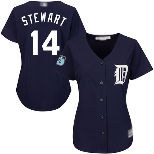 Detroit Tigers #14 Christin Stewart Navy Blue Alternate Women's Stitched Jersey Womens