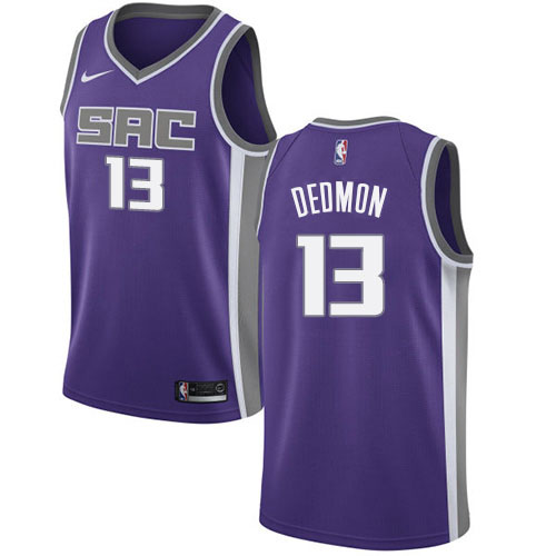 Sacramento Kings #13 Dewayne Dedmon Purple Swingman Icon Edition Jersey Mens