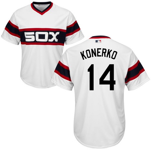 Chicago White Sox #14 Paul Konerko White Alternate Home Cool Base Stitched Youth Jersey Youth