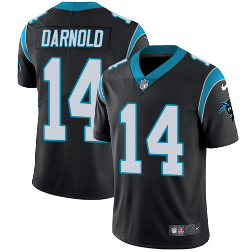 Panthers #14 Sam Darnold Black Team Color Men's Stitched Vapor Untouchable Limited Jersey