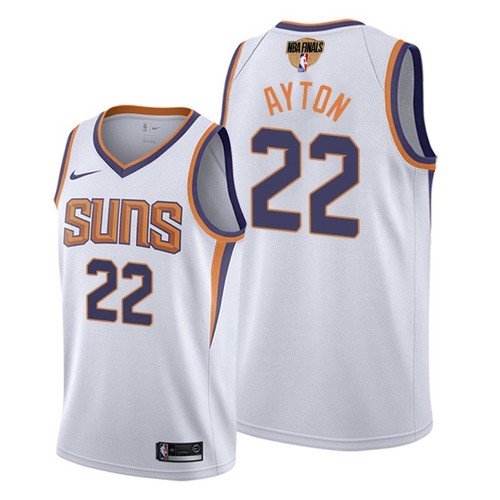 Phoenix Suns #22 Deandre Ayton Mens 2021 Finals Bound Swingman Association Edition Jersey White Mens