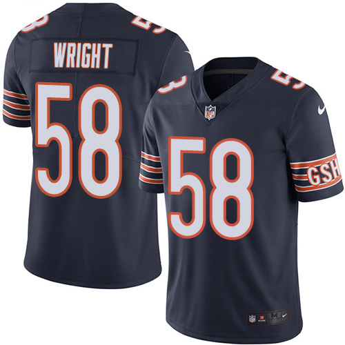 Bears #58 Darnell Wright Navy Blue Team Color Youth Stitched Vapor Untouchable Limited Jersey