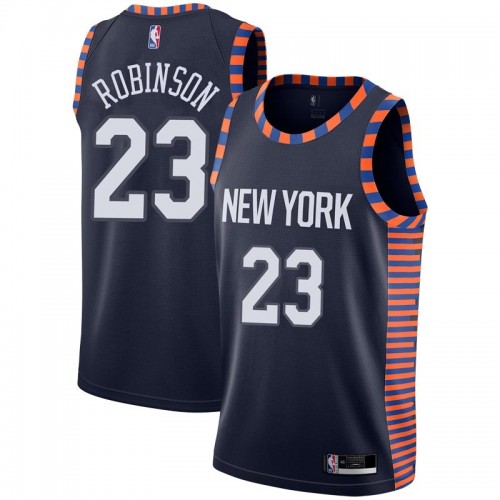 New York Knicks #23 Mitchell Robinson Navy Youth Swingman City Edition 2018/19 Jersey Youth