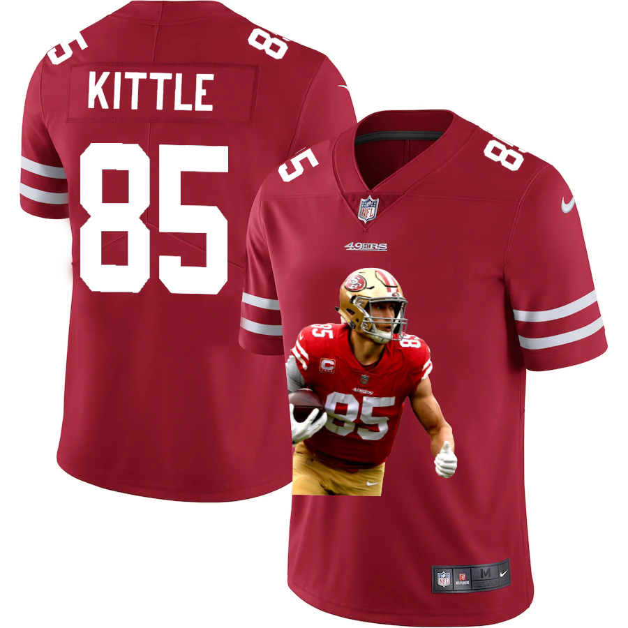 San Francisco 49ers #85 George Kittle Team Hero Vapor Limited Jersey Red