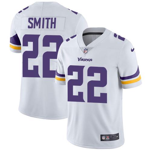 Vikings #22 Harrison Smith White Youth Stitched Vapor Untouchable Limited Jersey