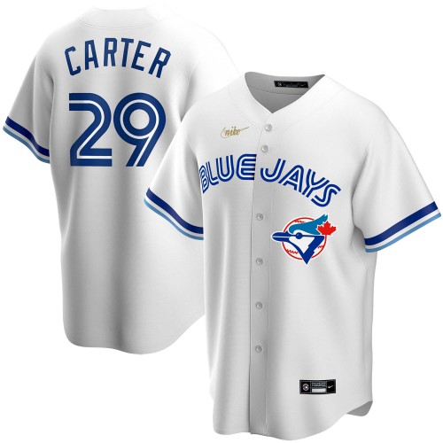 Toronto Toronto Blue Jays #29 Joe Carter Home Cooperstown Collection Player Jersey White Men's
