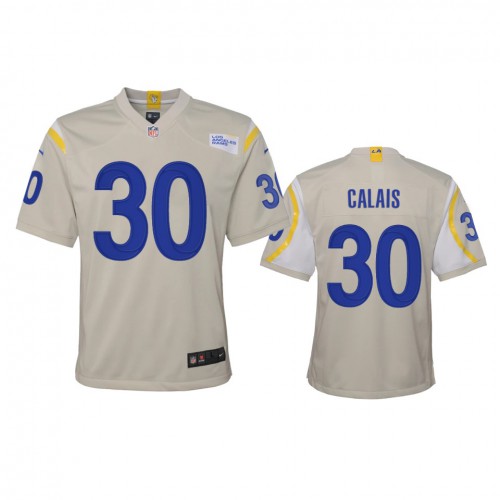Los Angeles Los Angeles Rams #30 Raymond Calais Youth Game Jersey - Bone Youth