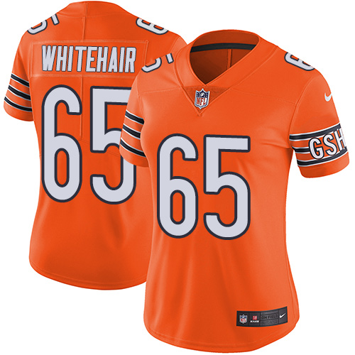 Chicago Bears #65 Cody Whitehair Orange Women's Stitched Limited Rush Jersey Womens