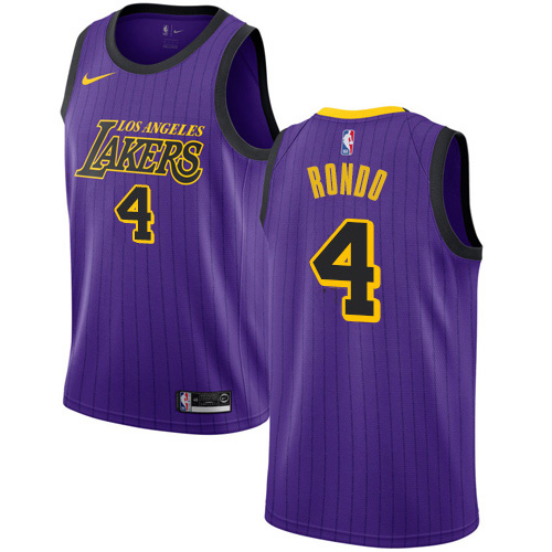 Los Angeles Lakers #4 Rajon Rondo Purple Youth Swingman City Edition 2018/19 Jersey Youth