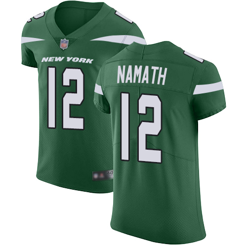 Jets #12 Joe Namath Green Team Color Men's Stitched Vapor Untouchable Elite Jersey