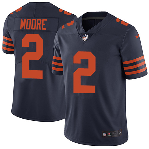 Bears #2 D.J. Moore Navy Blue Alternate Youth Stitched Vapor Untouchable Limited Jersey