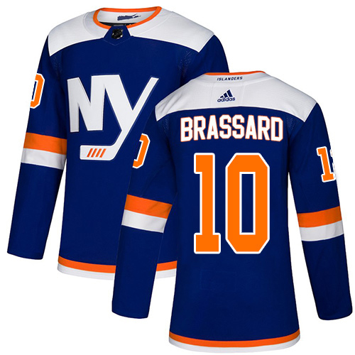 Adidas New York Islanders #10 Derek Brassard Blue Alternate Authentic Stitched Jersey Men's