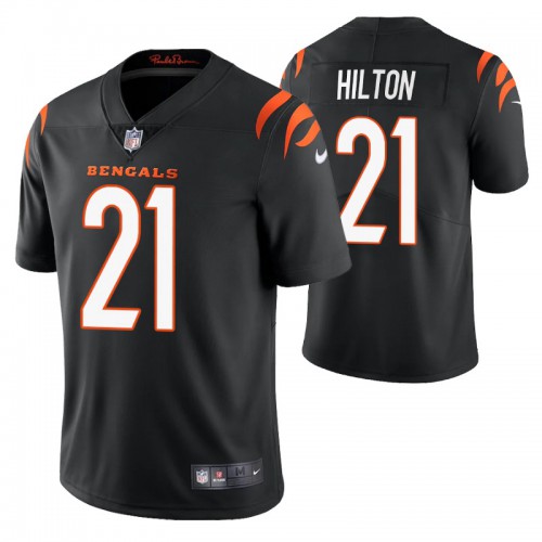 Cincinnati Cincinnati Bengals #21 Mike Hilton Black Men's Vapor Limited Jersey Men's