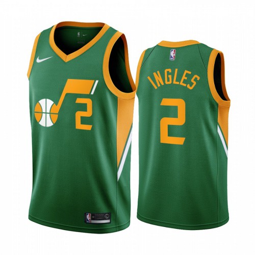 Utah Utah Jazz #2 Joe Ingles Green Youth Swingman 2020-21 Earned Edition Jersey Youth