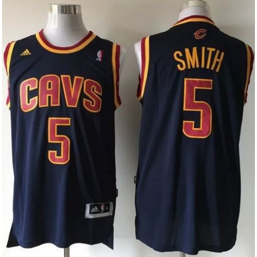 Revolution 30 Cleveland Cavaliers #5 J.R. Smith Navy Blue CavFanatic Stitched Jersey Mens