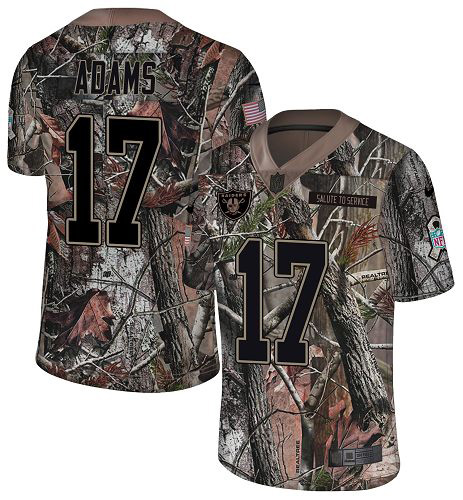 Youth Raiders #17 Davante Adams Camo Stitched Limited Rush Realtree Jersey