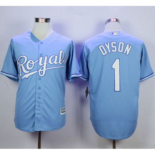 Kansas City Royals #1 Jarrod Dyson Light Blue Alternate 1 New Cool Base Stitched Jersey Men's
