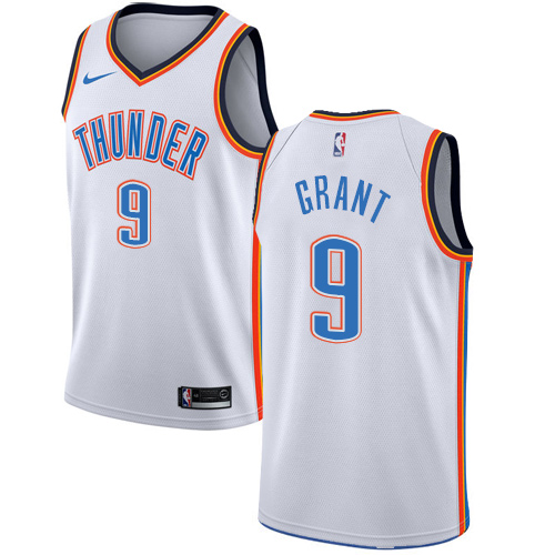 Oklahoma City Thunder #9 Jerami Grant White Womens Swingman Association Edition Jersey Womens