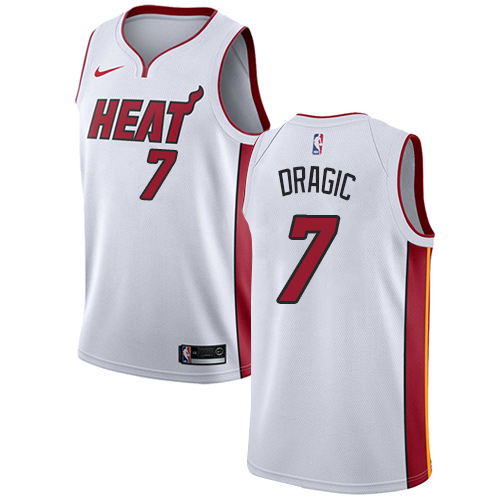 Miami Heat #7 Goran Dragic White Youth Swingman Association Edition Jersey Youth