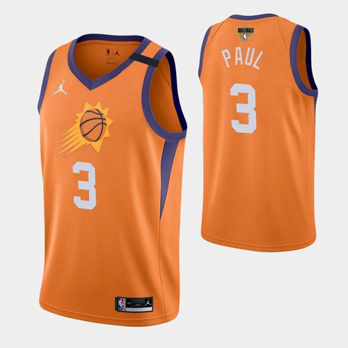 Phoenix Phoenix Suns #3 Chris Paul Youth 2021 Finals Bound Statement Edition Jersey Orange Youth