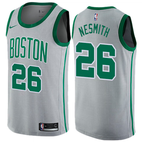 Boston Celtics #26 Aaron Nesmith Gray Swingman City Edition Jersey Mens