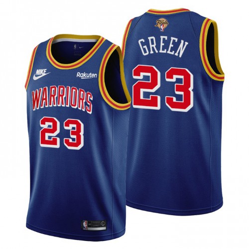 Golden State Golden State Warriors #23 Draymond Green Womens Releases Classic Edition 2022 Finals 75th Anniversary Jersey Blue Womens