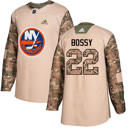 Adidas New York Islanders #22 Mike Bossy Camo Authentic 2017 Veterans Day Stitched Youth Jersey Youth