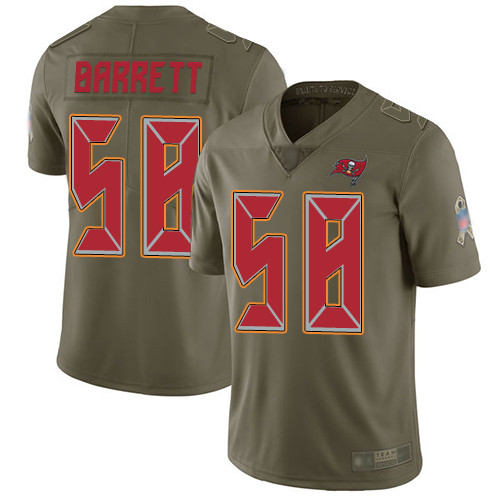 Tampa Bay Buccaneers #58 Shaquil Barrett Olive Youth Stitched Limited 2017 Salute to Service Jersey Youth