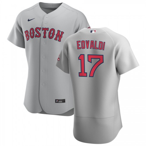 Boston Boston Red Sox #17 Nathan Eovaldi Men's Gray Road 2020 Authentic Team Jersey Men's