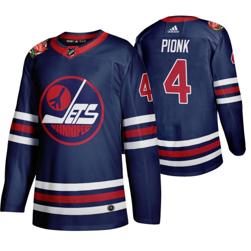 Winnipeg Winnipeg Jets #4 Neal Pionk Men's 2019-20 Heritage Classic Wha Navy Stitched Jersey Men's