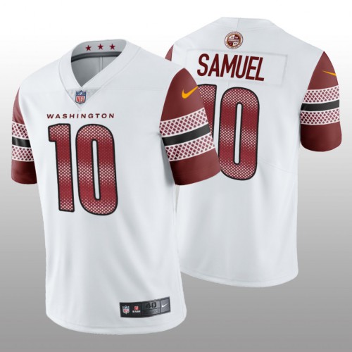 Washington Washington Commanders #10 Curtis Samuel Men's Vapor Limited Jersey - White Men's