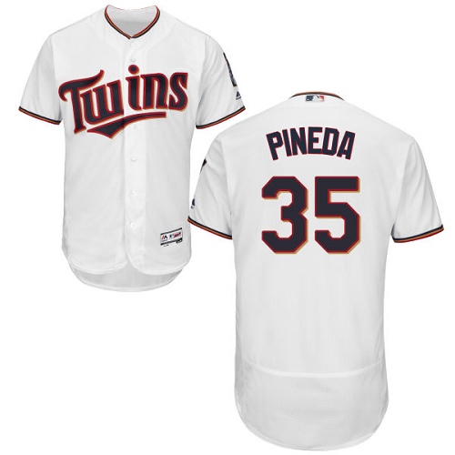 Minnesota Twins #35 Michael Pineda White Flexbase Authentic Collection Stitched Jersey Men's