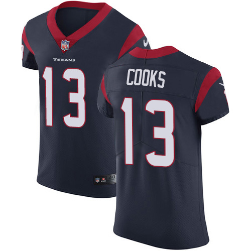 Texans #13 Brandin Cooks Navy Blue Team Color Men's Stitched Vapor Untouchable Elite Jersey