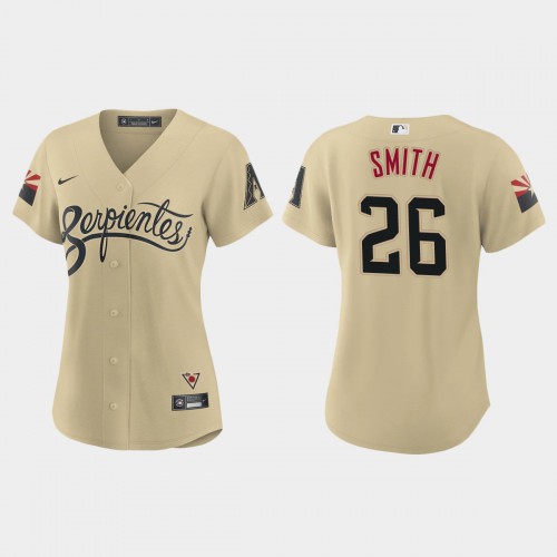 Arizona Arizona Diamondbacks #26 Pavin Smith Women's 2021 City Connect Jersey Gold Womens